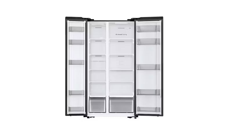 Samsung 583L Side by Side Refrigerator Matt Black